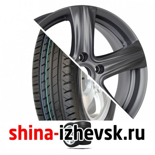Колесо в сборе Viatti Strada (V-130) 205/55 R16 V 91 + КиК Легион 6.5xR16 5×114.3 ET45 DIA67.1 Темно-серый в Ижевске